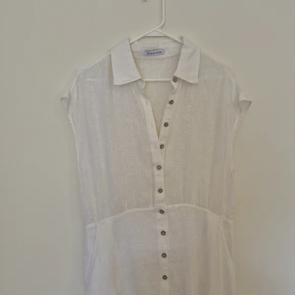 Sundance Brave+True Clarity Linen Midi Dress - Picture 8 of 11